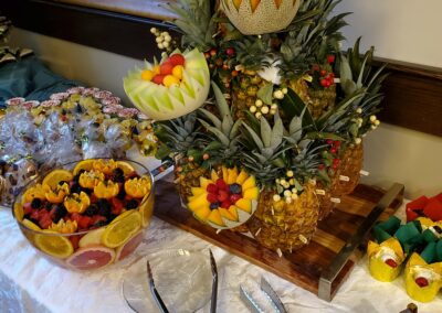 fruit tree with serving utensils